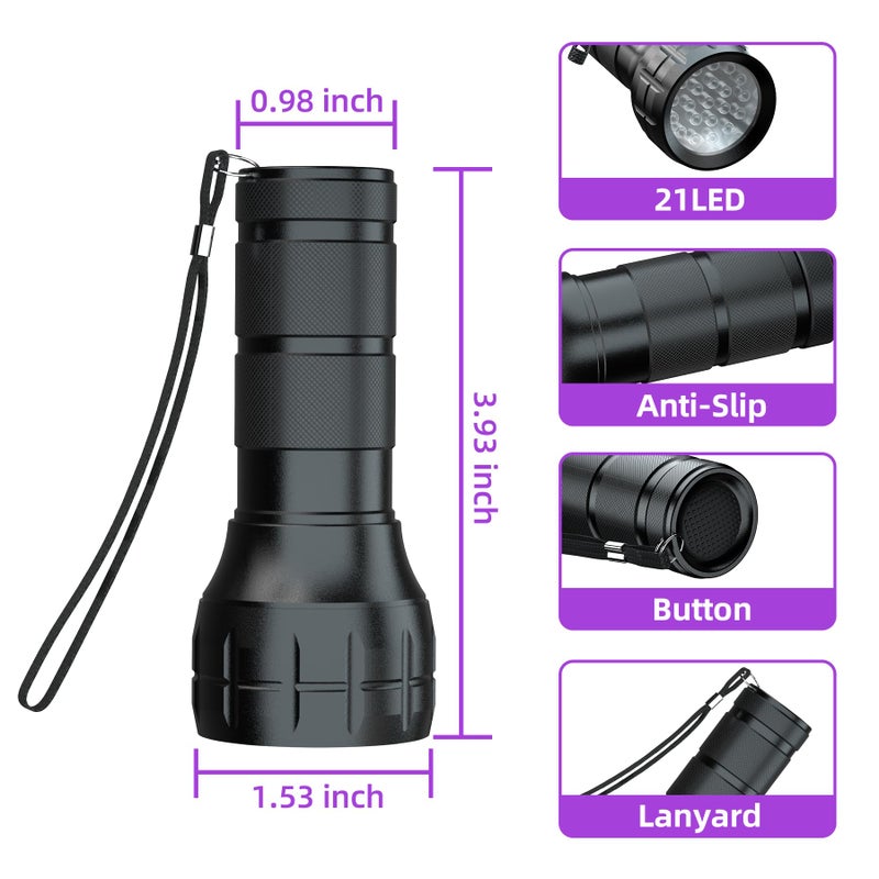 COSOOS Air Conditioner Leak Detector Tool  AC Leak Detector Kit  UV Light for AC UV Dye Leak Detection  Oil Dye Leak Detector with Protective Glasses - Image 4